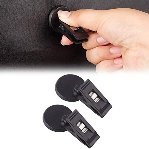 2Pcs Car Note Pad Holder, Windscreen Clip for Tickets & Cards, Self-Adhesive