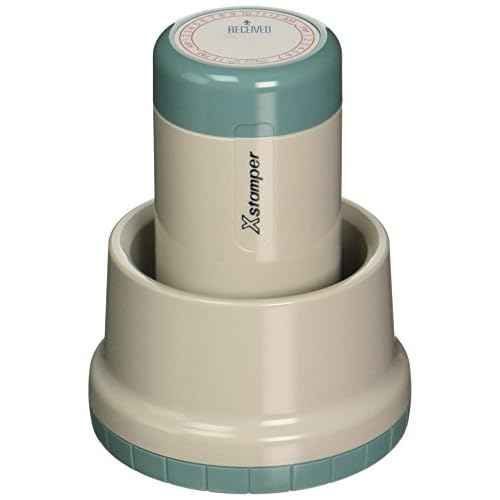 Xstamper XpeDater Rotary Time Stamp (XST22402),Red/Blue