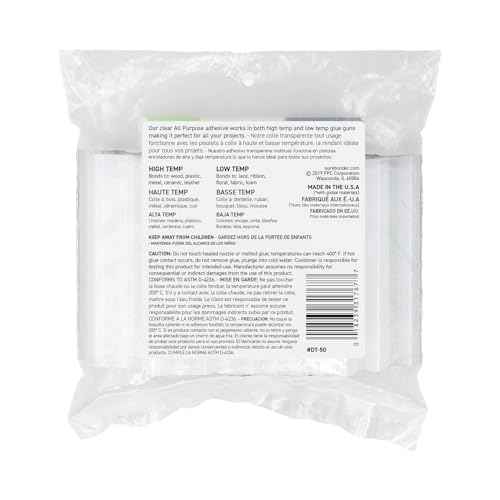 Surebonder Full Size All Purpose Clear 4" Hot Glue Sticks - 50 Pack DT-50
