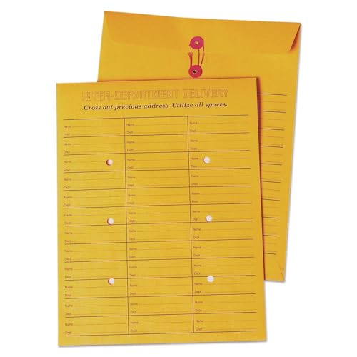 Quality Park Inter-Department Envelopes 10x13 Inch, 28 lb Kraft, 100 Pack