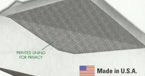 Mead #10 Envelopes 4-1/8 x 9-1/2 Inch Security-Lined White Gummed Closure 40 Pack
