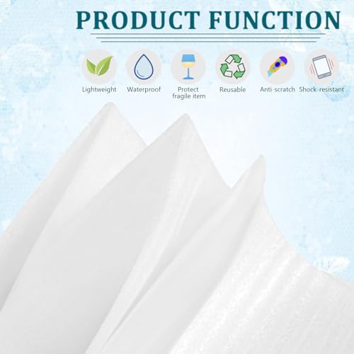 100Pack Packing Foam Pouches 12x16in, Large Cushion Wrap