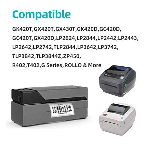 KingTac 3-Proof 1" Core(12,000 Labels) 2.25" X 1.25¡± Direct Thermal Labels - 12 Rolls,1000/Roll, Perforated Stickers for Barcode Address, Compatible with Zebra & Rollo & MUNBYN Desktop Printer