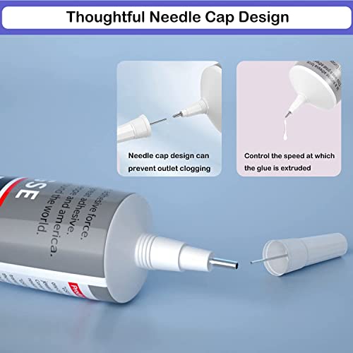 2 Pack B7000 Rhinestone Jewelry Glue Kit with 110ml Adhesive & Tools