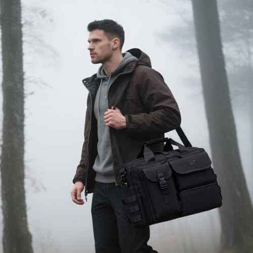 Stypos Tactical Messenger Bag Briefcase for Man Military Laptop Bag 14 Inch/15.6 Inch /17.3 Inch Messenger Shoulder Work Bag