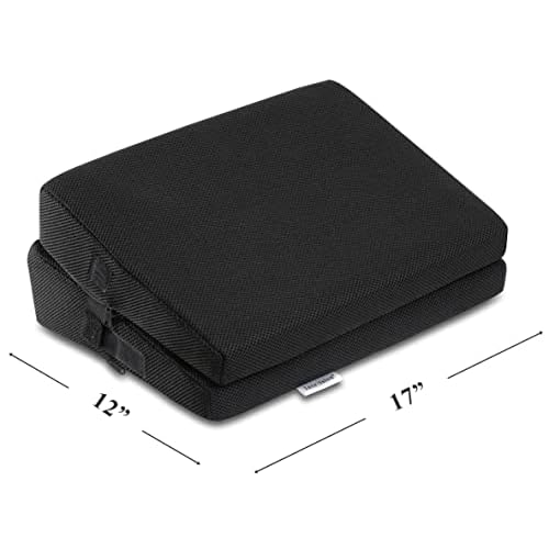 InteVision 4-in-1 Footrest for Added Height - Premium Foam Foot Cushion Works Great for Under Desk or bar - Will not Slide on Any Surface