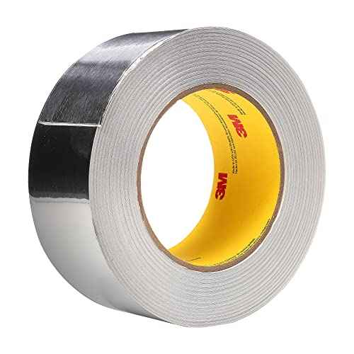 3M Aluminum Foil Tape 3380, Silver, 48 mm x 45 m, 3.25 mil
