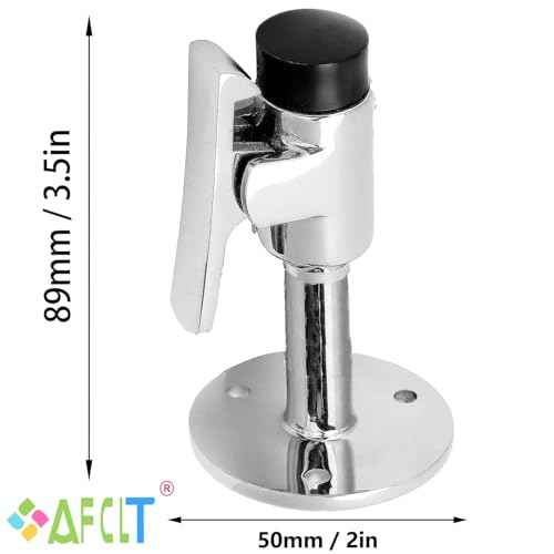 Boat Marine Grade 316 Stainless Steel Heavy Long Doorstop Catch Set Surface Mirror Treatment Yacht Ship Hatch Stopper Soft Stop Catch Anti-Collision Holder Hold Keep Door Open (2)