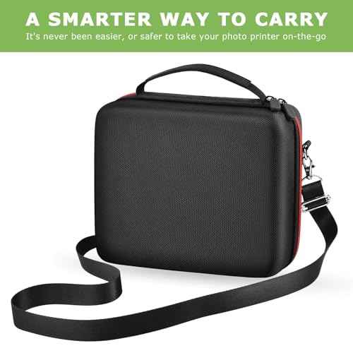 Case Compatible with Canon SELPHY CP1500/CP1300/ CP1200 Wireless Compact Photo Printer and Color Ink and Paper Set/Battery- Organizer Storage Bag Only (Black)