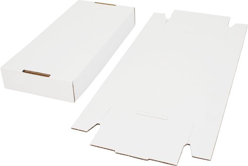 Square Deal Recordings & Supplies 7" 45rpm Vinyl Record Storage Box - Heavy Duty Cardboard with Removable Lid - Holds up to 200 7" Records - 10 Boxes #07BC09HD