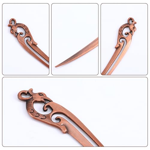 Vintage Brass Letter Opener with Zinc Alloy Blade - Elegant Desk Accessory