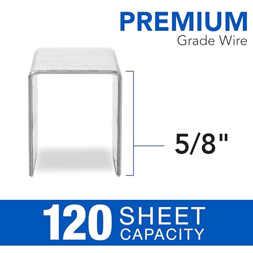 Swingline Heavy Duty Staples 5/8" 120-Sheet, 100/Strip, 2500/Box, Light Touch