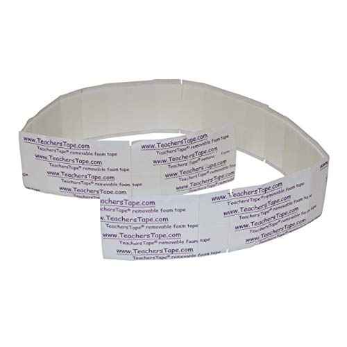 Teachers Tape¢â Bulk Pack (2000 Pieces per roll), Double-Sided Removable Foam Tape for Wall Mounting