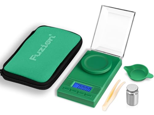 Fuzion Green Digital Milligram Scale 50g/0.001g Powder Measuring Kit
