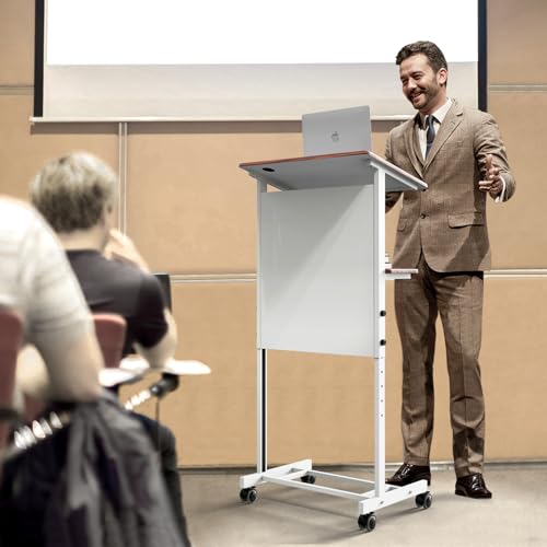 Bonnlo Portable Lectern Podium 36.2-44.3