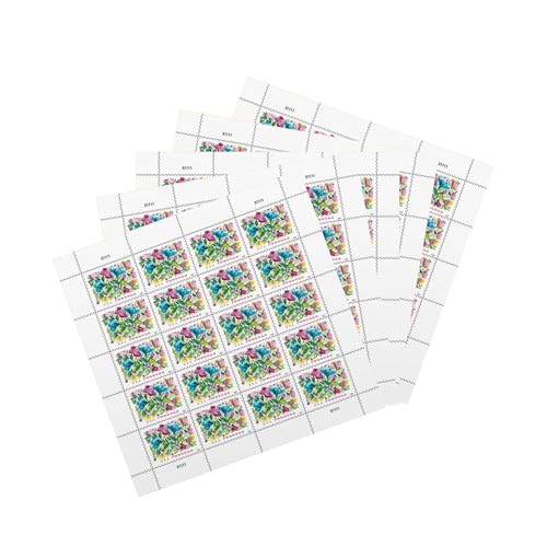 Celebration Blooms 2024 Forever Stamps - 100 Floral First-Class Postage Sheets