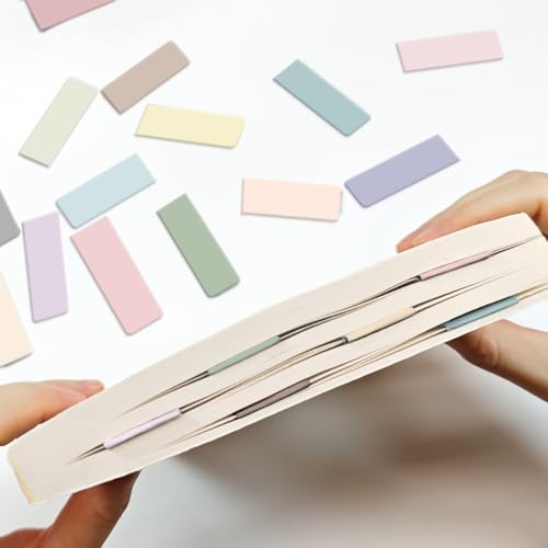 Majuney 30-Piece Morandi Color Magnetic Bookmarks Set - Pure Color Variation