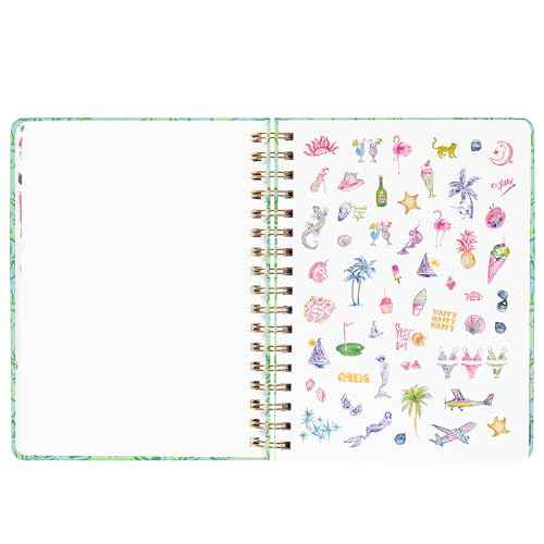 Lilly Pulitzer Large Monthly Planner August 2025 - December 2026, Monthly Agenda & Calendar, Stickers, Pockets, & Spiral Binding (Catchin Rays)
