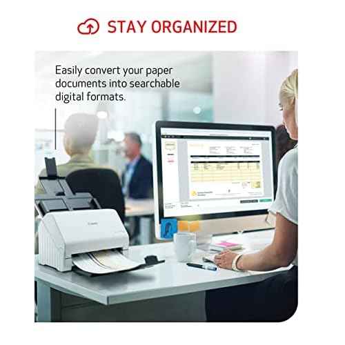 Canon imageFORMULA R30 - Office Document Scanner, Auto Document Feeder, Duplex Scanning, Plug-and-Scan Capability, No Software Installation Required
