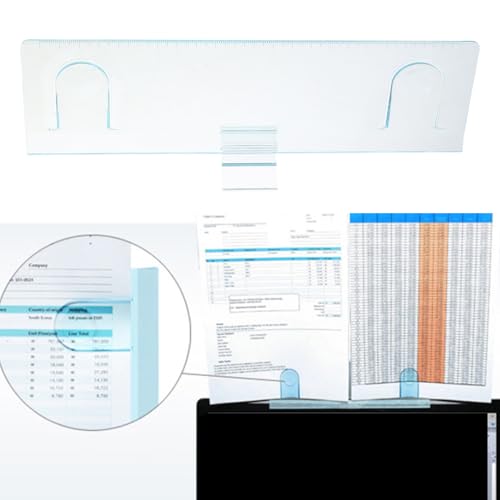 2PCS Laptop & Monitor Document Holder Clips - Ergonomic Office Organizer