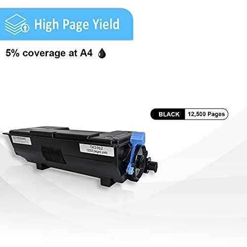 TK3162 TK-3162 TK 3162 1T02T90US0 Toner Cartridge Black Compatible for Kyocera ECOSYS P3145dn P3150dn M3145idn M3645dn M3645idn P3045dn P3050dn P3055dn P3155dn P3060dn P3260dn Printers