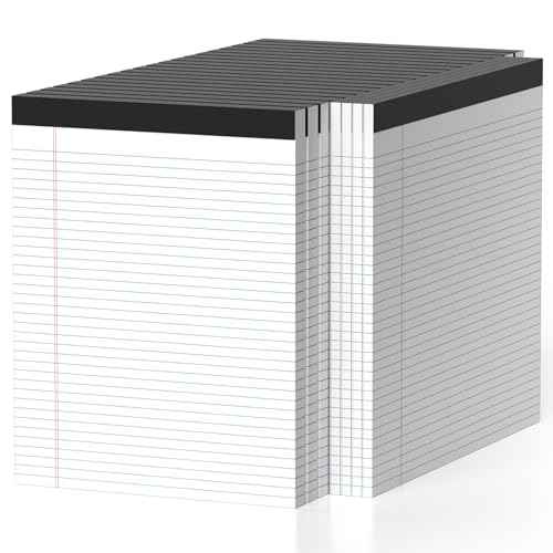 24 Pack Legal Pads 8.5 x 11 College Ruled Note Pads 8.5 x 11 Notepads 8.5 x 11 Micro Perforated Writing Pads 8.5 x 11 Pads of Paper Lined White Paper, 50 Sheets per Notepad for Home, Office, School