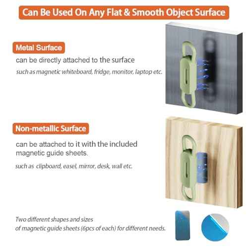 12 Pack Magnetic Pen Holder for Refrigerator, Silicone Magnetic Pencil Holder for Locker, Magnetic Dry Erase Marker Holder for Whiteboard, Desk, Clipboard (6 colour)