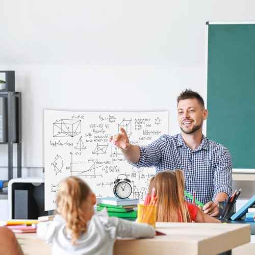 Rsgift 26x16.5 Trifold Poster Boards with Double Sided Tapes and Cardboard,Corrugated Display Boards,Professional Presentation Boards for School Project, Exhibitions(4PACKS)