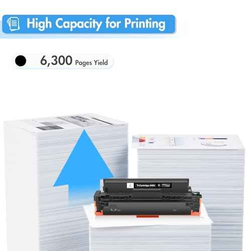 TRUE IMAGE Compatible Toner Cartridge Replacement for Canon 046 046H CRG-046H for Canon Color ImageClass MF733Cdw MF731Cdw MF735Cdw LBP654Cdw MF733 MF731 Printer Ink (Black, 2 Pack)