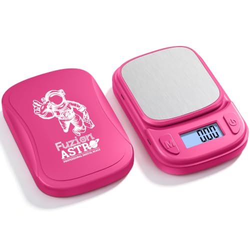 Fuzion Magenta Digital Pocket Scale 500g x 0.01g Food Jewelry Coin Weighing