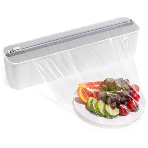 Aluminum Foil & Plastic Wrap Dispenser with Cutter - Magnetic