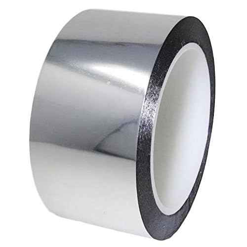 GGR SUPPLIES T.R.U. MMYP-1 Mylar Metalized Polyester Film Tape with Acrylic Adhesive. Multiple Colors Available. 72 Yards. (Silver, 4 in.)