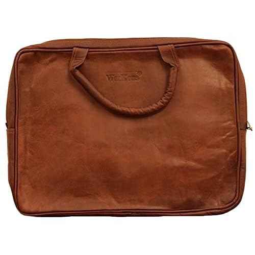 15.6-Inch Leather Laptop Sleeve for MacBook Pro Air 15-inch, 15.6-inch Laptop - Brown