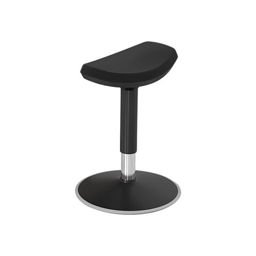 Standing Desk Chair, Ergonomic Office Swivel Stool, Wobble Stool, Height Adjustable Chair Without Backrest for Office, Home,Living Room (Black, 20~25‘’)