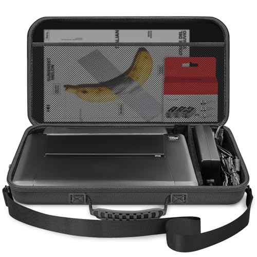 Hard Travel Case for Canon PIXMA TR160 / TR150 / iP110 Wireless Mobile Printer, Printer Storage Bag Organizer with Adjustable Shoulder Strap (Case Only)