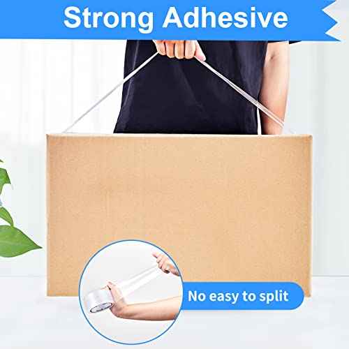 JARLINK Clear Packing Tape (18 Rolls), Heavy Duty Packaging Tape for Shipping Packaging Moving Sealing, 2.7mil Thick, 1.88 inches Wide, 60 Yards Per Roll, 1080 Total Yards