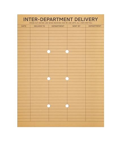 10x13 Office Envelopes with String Tie Closure Pack of 100