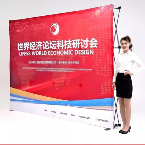 Black 10x7.5 ft Portable Pop Up Display Backdrop for Trade Shows & Events