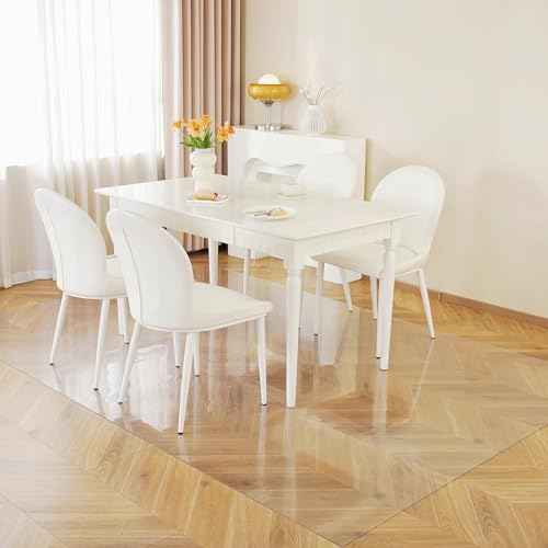 Royhom Clear Chair mat for Hardwood Floor 48 x 60 Inches, Clear Floor Mat for Rolling Chairs, Desk Hard Surface Pad, Waterproof Rectangle Protector Pad
