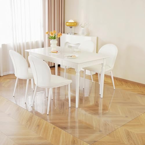 Royhom Clear Chair mat for Hardwood Floor 48 x 96 Inches, Clear Floor Mat for Rolling Chairs, Desk Hard Surface Pad, Waterproof Rectangle Protector Pad