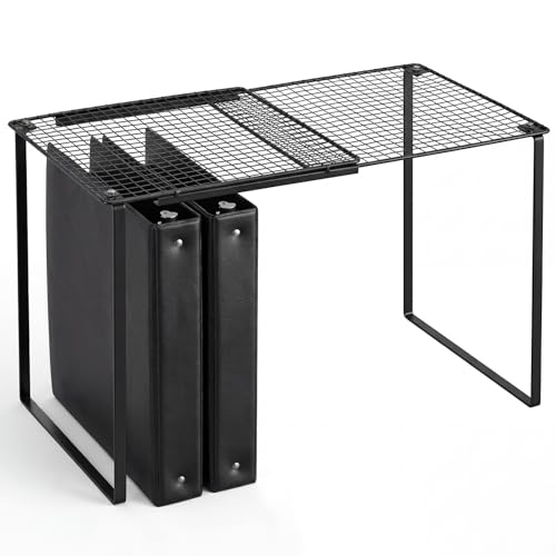 Colarr Adjustable Locker Shelf - Black, 10.6-15 in Width for School, Gym & Home