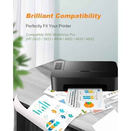 822XL Ink Cartridges Remanufactured Replacement for Epson 822XL Ink Cartridges for Epson 822 822 XL T822 for Epson WF-3820 Printer Workforce Pro WF-4820 WF-4830 WF-4833 WF-3823 Printer£¨5 Pack, 822XL£©