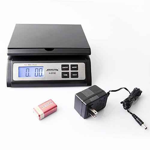Accuteck A-ST85LB Heavy Duty Postal Shipping Scale with Extra Large Display, Batteries and AC Adapter