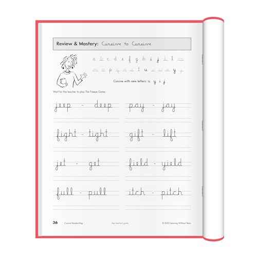 Learning Without Tears Cursive Handwriting Student Workbook, Age 8+, 3rd Grade+, Handwriting Practice, Writing Book, School & Home, Lanugage Arts, Tutoring, Sensory