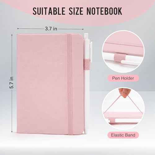 Pocket Small Notebook Journals, 8 Pack (8 Pastel Color) Mini Notebook 3.7x5.7 Journaling Notebooks for Women Men, A6 Hardcover Lined Note Pads with Pens for Work, Business, Travel Journal, Office Supplies