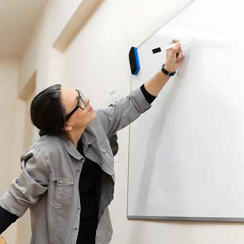 5 Pcs White Dry Erase Markers Magnetic Dry Erase Marker with Eraser Cap Mini Dry Erase Markers for Blackboard (5)