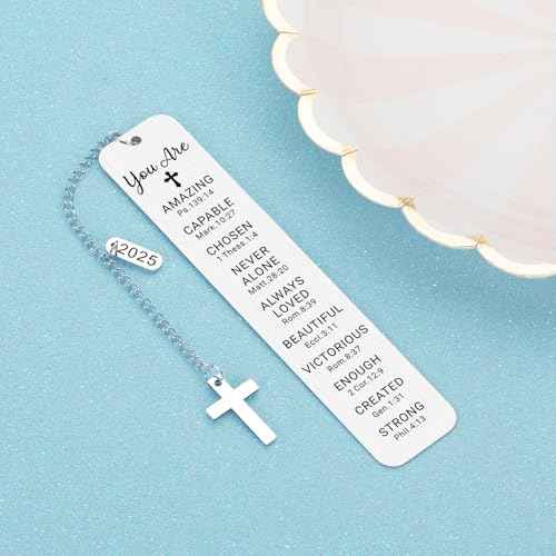 Baptism Gifts for Teen Girl Teenage Religious Christian Gifts for Women Girls Teens Boys Confirmation First Communion Gifts Bookmark for Women Girls Birthday Gift Stocking Stuffers for Girls Boys