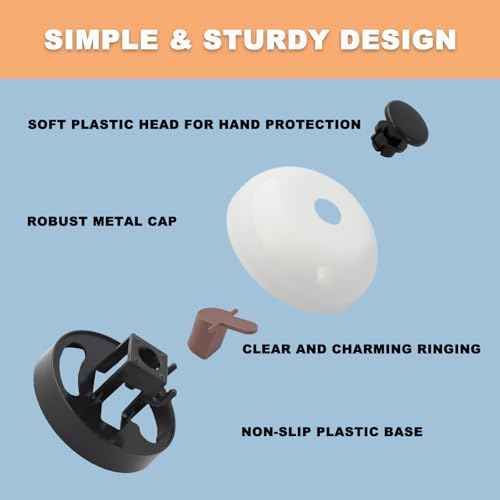 2 PCS Small Call Bell, 2.56 Inch Service Bell, Ring Bell for Service, Dinner Bell, Counter Bell, Desk Bell for Trivia Games, Bells for Dog Training