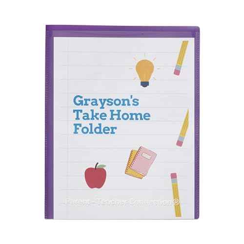 ECR4Kids 2-Pocket Parent-Teacher Classroom Communication Folder, School Supplies, Assorted, 36-Piece