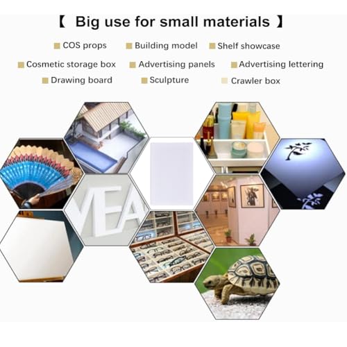 BENECREAT 3-Pack 12x8 Inch White Foam Boards 1/2 Inch Thickness for Signage & Crafting